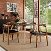 Modway Tracy Dining Chairs Wood Set of 4 EEI-1682-BLK Black