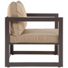 Modway Fortuna 5 Piece Outdoor Patio Sectional Sofa Set EEI-1721-BRN-MOC-SET Brown Mocha