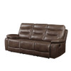 ACME 55420 Aashi Motion Sofa, Brown Leather-Gel Match