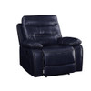 ACME 55372 Aashi Recliner, Navy Leather-Gel Match