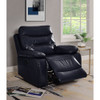 ACME 55372 Aashi Recliner, Navy Leather-Gel Match