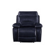 ACME Aashi Recliner , Navy Leather-Gel Match