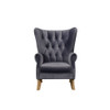 ACME Adonis Accent Chair, Gray Velvet