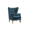 ACME 59518 Adonis Accent Chair, Azure Blue Velvet