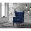 ACME 59519 Adonis Accent Chair, Navy Blue Velvet