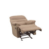 ACME 00634 Arcadia Glider Recliner, Light Brown Microfiber