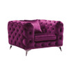 ACME 54907 Atronia Chair, Purple Fabric