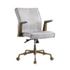 ACME 92484 Attica Executive Office Chair, Vintage White Top Grain Leather