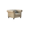 ACME 52422 Aurelia Chair with 1 Pillow, Beige Linen