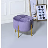 ACME 96463 Bergia Ottoman, Lavender Velvet