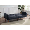 ACME 57192 Bernstein Adjustable Sofa, Gray Linen & Walnut Finish