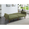 ACME 57194 Bernstein Adjustable Sofa, Green Linen & Walnut Finish