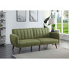 ACME 57194 Bernstein Adjustable Sofa, Green Linen & Walnut Finish