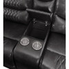 ACME 55410 Braylon Motion Sofa, Magnetite PU
