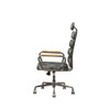 ACME 92107 Calan Executive Office Chair, Vintage Black Top Grain Leather