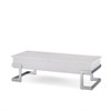 ACME 81850 Calnan Coffee Table with Lift Top, White & Chrome