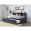 ACME 38270 Cargo Twin Storage Daybed & Trundle, Gunmetal Finish