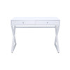 ACME Coleen Desk, White & Brass