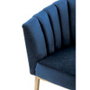 ACME 59815 Colla Accent Chair, Midnight Blue Velvet & Gold