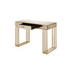 ACME 92981 Critter Writing Desk, Smoky Mirrored and Champagne Finish
