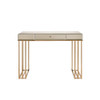 ACME Critter Writing Desk, Smoky Mirroed and Champagne Finish