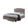 ACME Denise Queen Bed w/Storage, Mink Fabric (1Set/5Ctn)