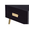 ACME 84495 Denvor End Table, Black & Gold