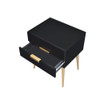 ACME 84495 Denvor End Table, Black & Gold