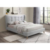 ACME 28960Q Duran Queen Bed, Light Gray Fabric