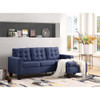 ACME 56650 Earsom Sofa and Ottoman, Blue Linen