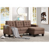 ACME 56655 Earsom Sofa and Ottoman, Brown Linen