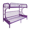 ACME Eclipse Twin/Full/Futon Bunk Bed, Purple