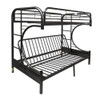 ACME Eclipse Twin/Full/Futon Bunk Bed, Black