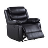 ACME 56910 Eilbra Power Recliner, Black PU