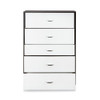 ACME 97368 Eloy Chest, White & Espresso