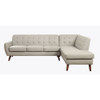 ACME 53045 Essick II Sectional Sofa, Gray PU (1Set/2Ctn)