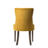 ACME 77163 Farren Side Chair, Yellow Velvet & Espresso Finish