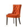 ACME 77164 Farren Side Chair, Orange Velvet & Espresso Finish