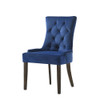 ACME 77165 Farren Side Chair, Blue Velvet & Espresso Finish