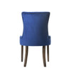 ACME 77165 Farren Side Chair, Blue Velvet & Espresso Finish