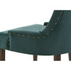 ACME 77166 Farren Side Chair, Green Velvet & Espresso Finish
