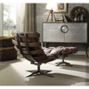 ACME 59530 Gandy 2 Piece Pack Chair & Ottoman, Retro Brown Top Grain Leather