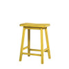 ACME Gaucho Counter Height Stool (Set-2), Antique Yellow, 24" Seat Height