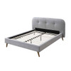 ACME 28980Q Graves Queen Bed, Gray Fabric
