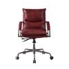 ACME Haggar Executive Office Chair, Vintage Red Top Grain Leather