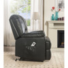 ACME 59285 Ixora Recliner with Power Lift & Massage, Black PU