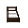 ACME 02020 Jason Twin/Full Bunk Bed & Drawers, Espresso (1Set/2Ctn)