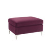 ACME 57335 Jaszira Ottoman, Burgundy Velvet