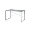 ACME 92905 Jurgen Desk, Faux Concrete & Silver