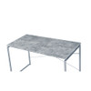 ACME 92905 Jurgen Desk, Faux Concrete & Silver